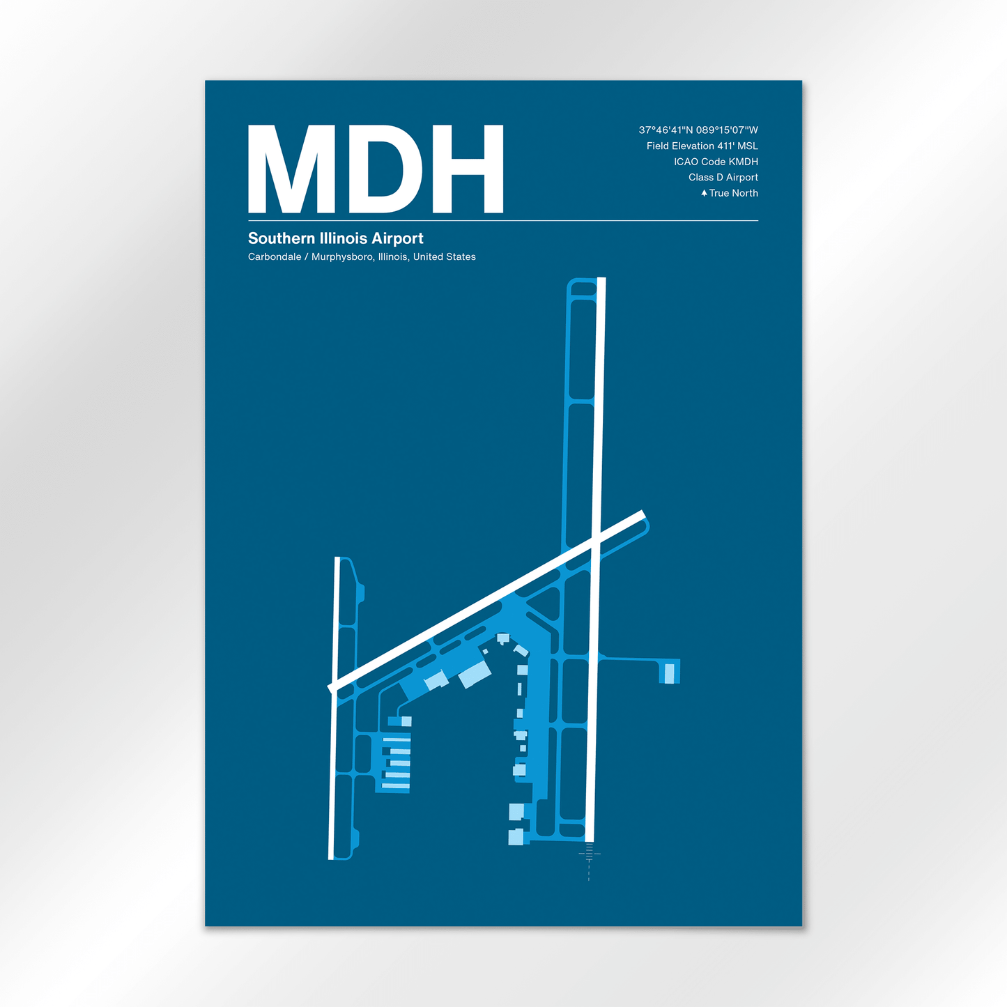 MDH | Carbondale / Murphysboro - Skyline Blue - A3 - No Frame