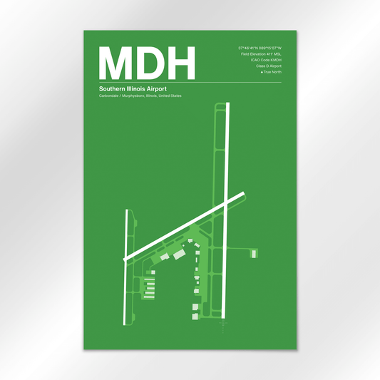 MDH | Carbondale / Murphysboro - Overland Green - 12×18" - No Frame