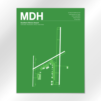 MDH | Carbondale / Murphysboro - Overland Green - 16×20" - No Frame