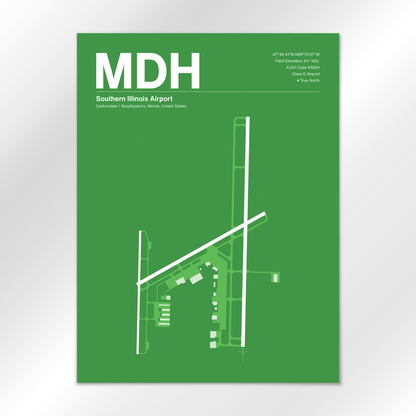 MDH | Carbondale / Murphysboro - Overland Green - 18×24" - No Frame