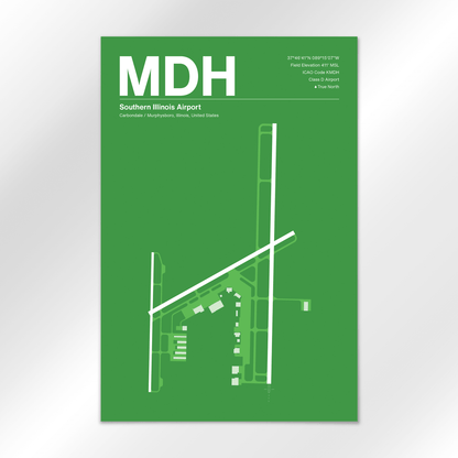 MDH | Carbondale / Murphysboro - Overland Green - 24×36" - No Frame