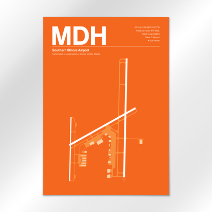 MDH | Carbondale / Murphysboro - Sunset Orange - A3 - No Frame