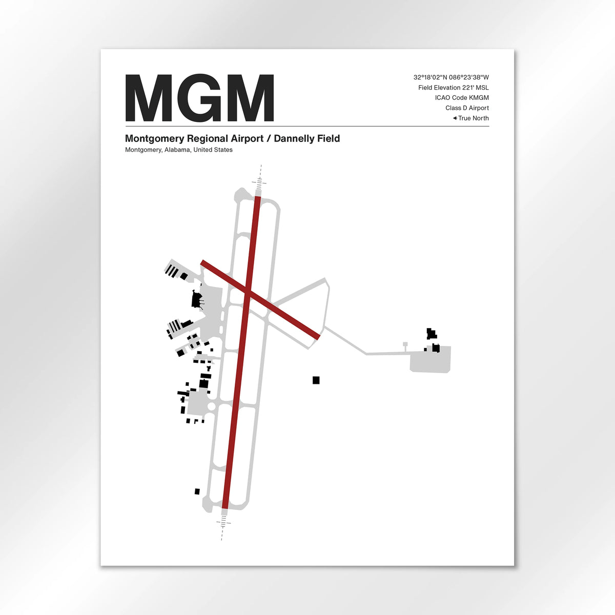 MGM Airport Diagram