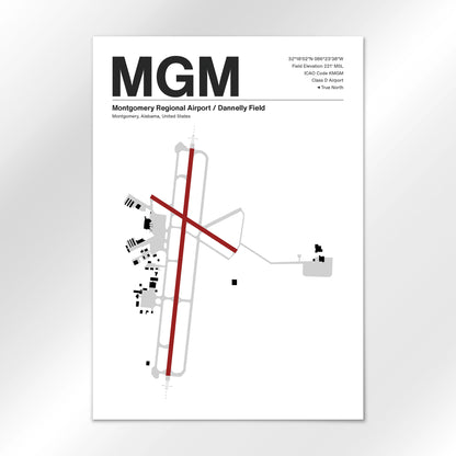 MGM Airport Diagram