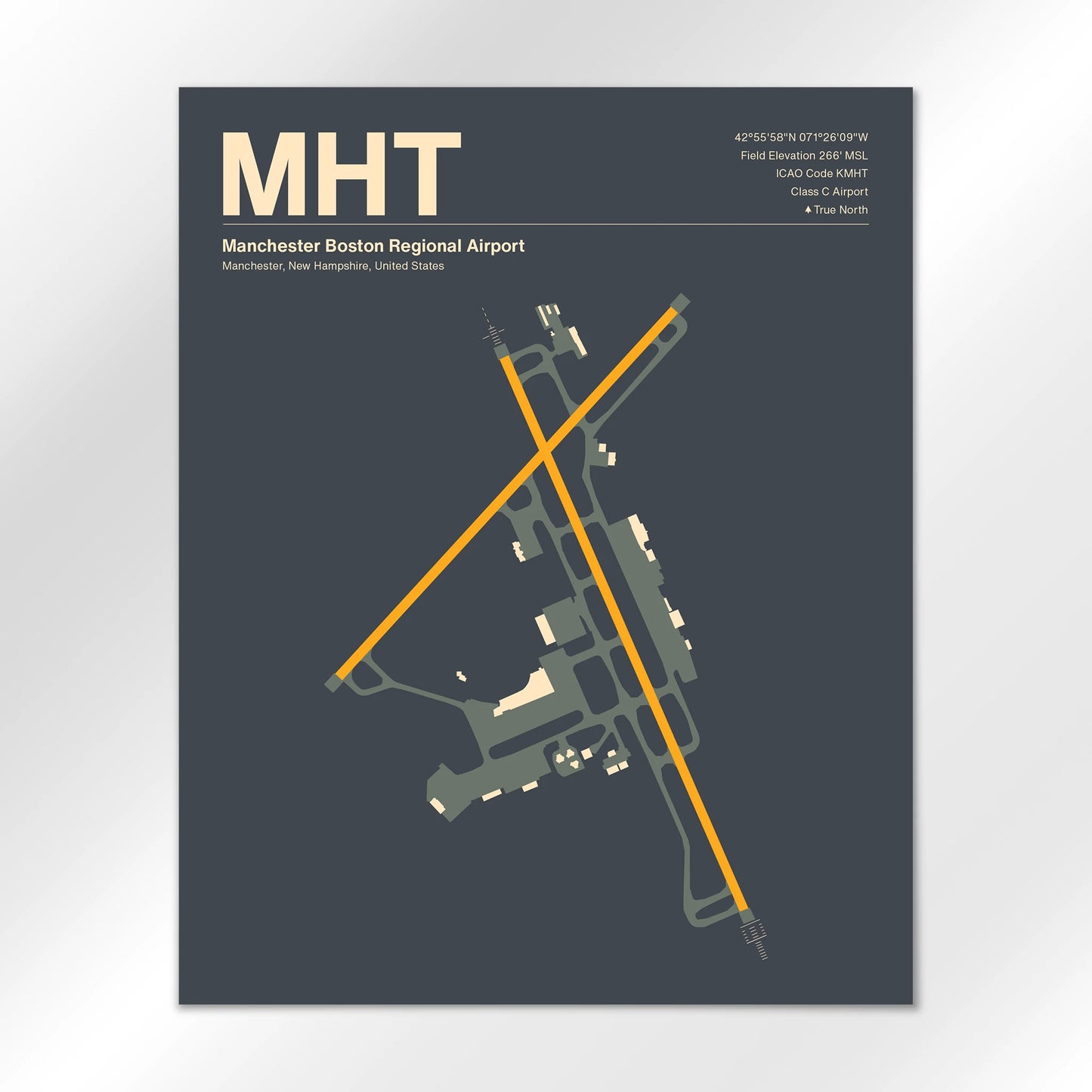 MHT | Manchester - Mid - Century Slate - 16×20" - No Frame