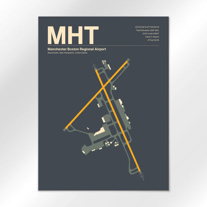 MHT | Manchester - Mid - Century Slate - 18×24" - No Frame