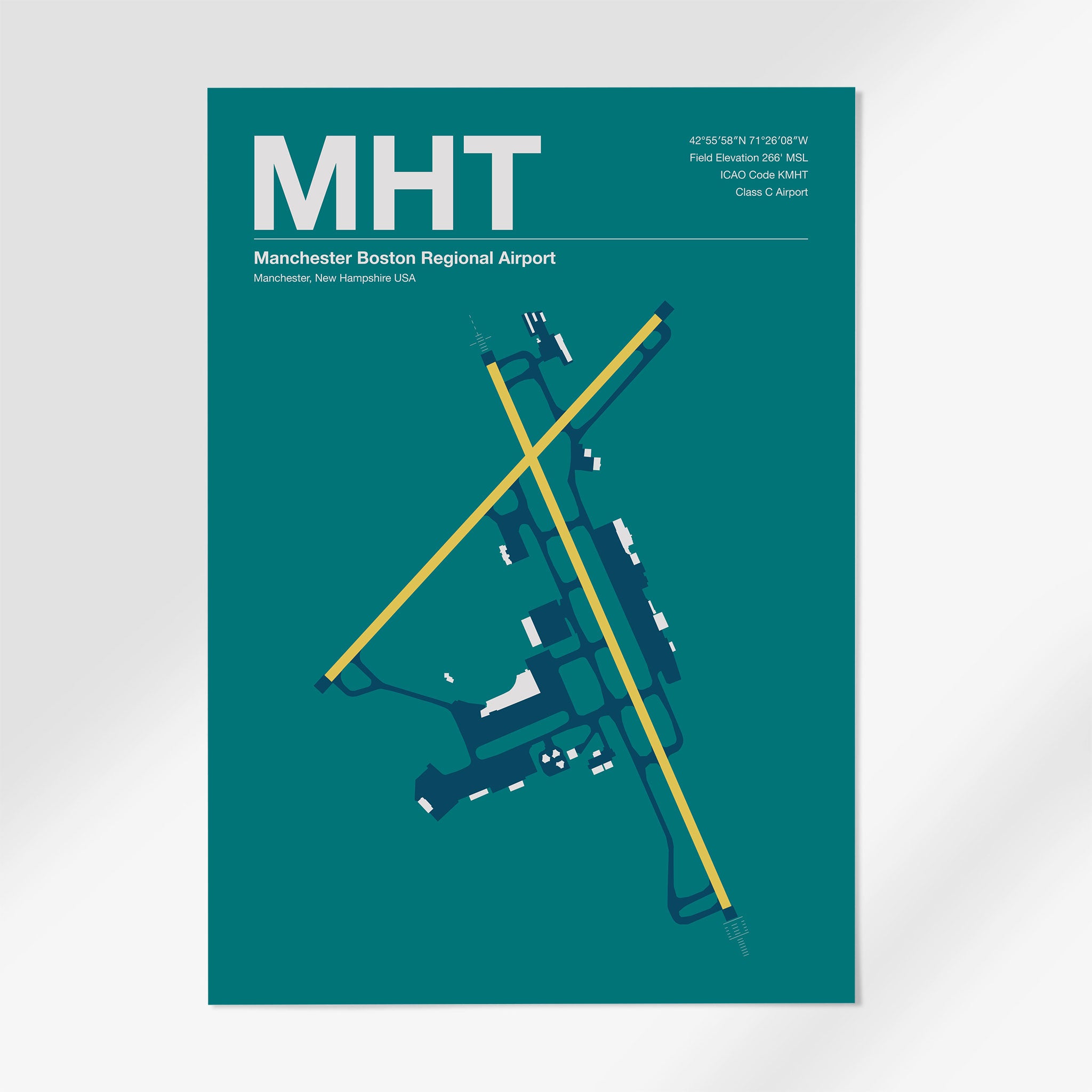 MHT | Manchester - 24×36" - Mid - Century Moss - No Frame