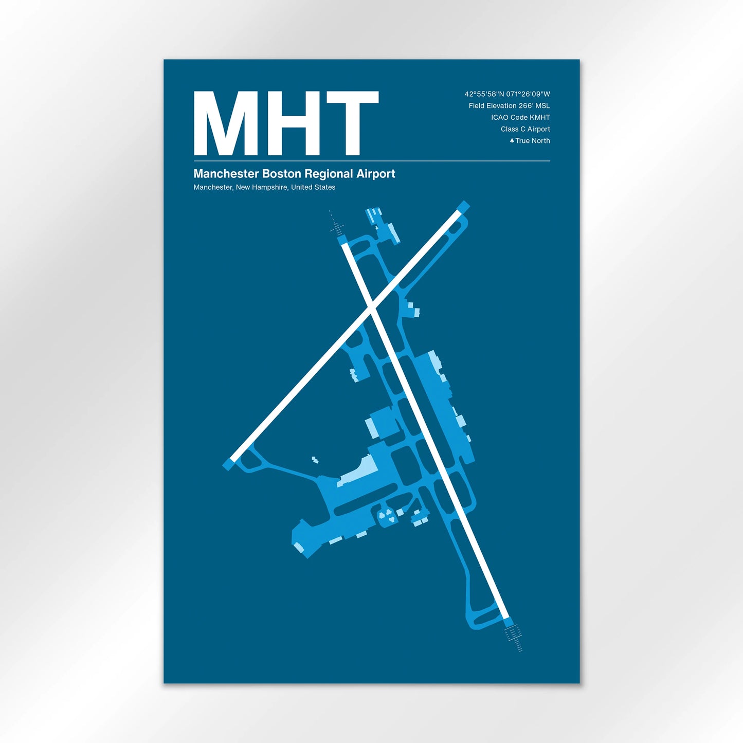 MHT | Manchester - Skyline Blue - 12×18" - No Frame