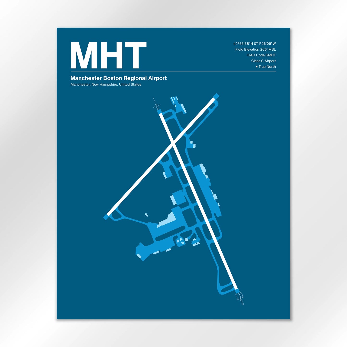 MHT | Manchester - Skyline Blue - 16×20" - No Frame