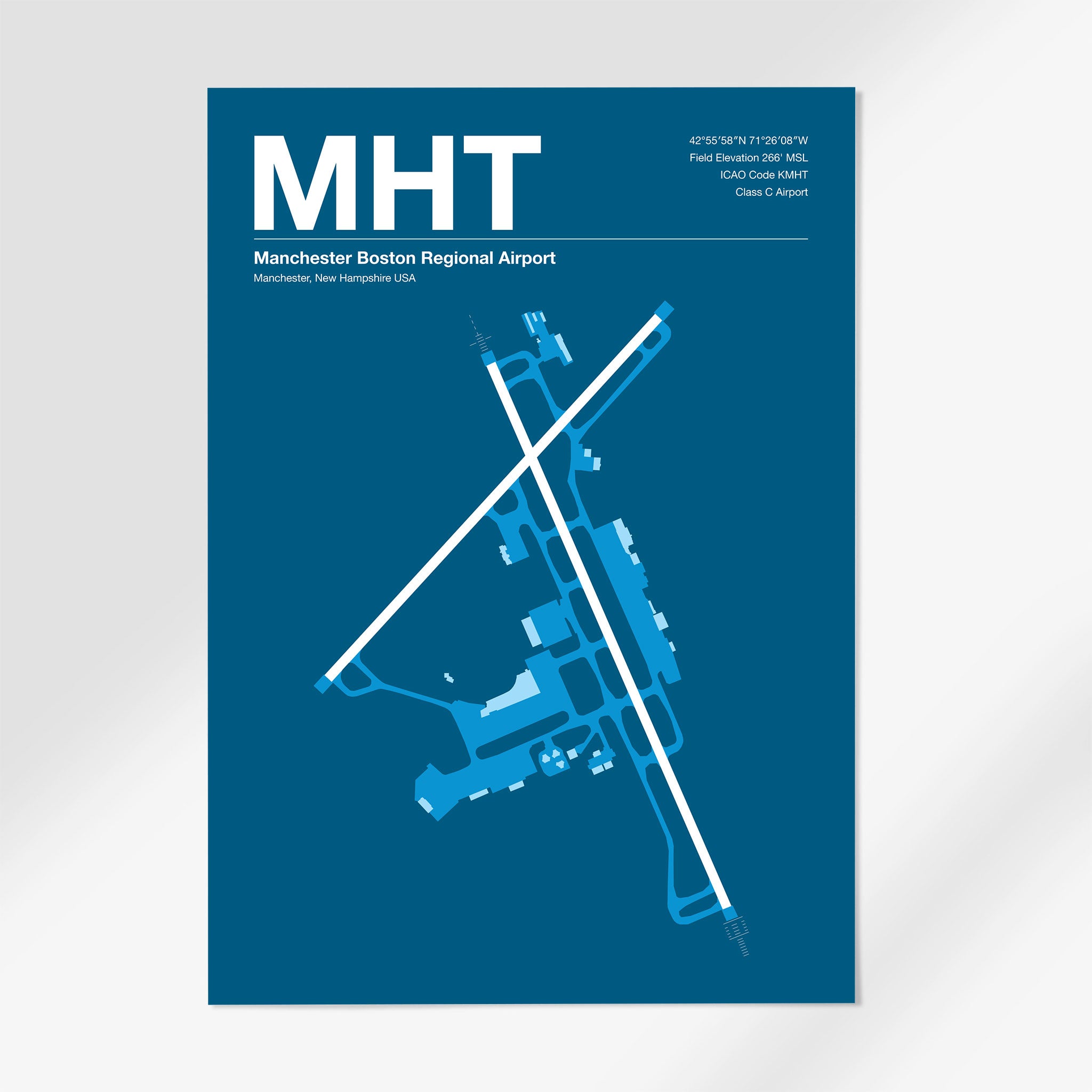 MHT | Manchester - 24×36" - Skyline Blue - No Frame