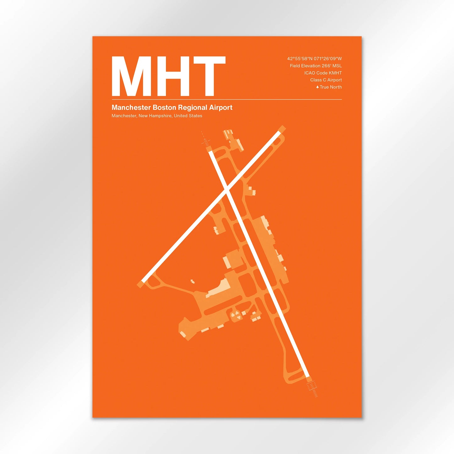 MHT | Manchester - Sunset Orange - A2 - No Frame