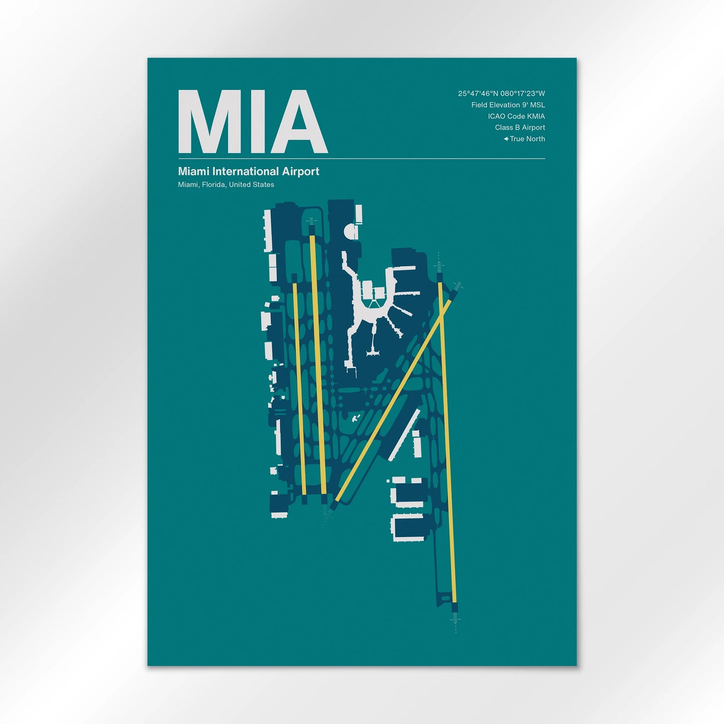 MIA | Miami - Mid - Century Moss - A2 - No Frame