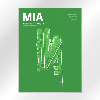 MIA | Miami - Overland Green - 18×24" - No Frame