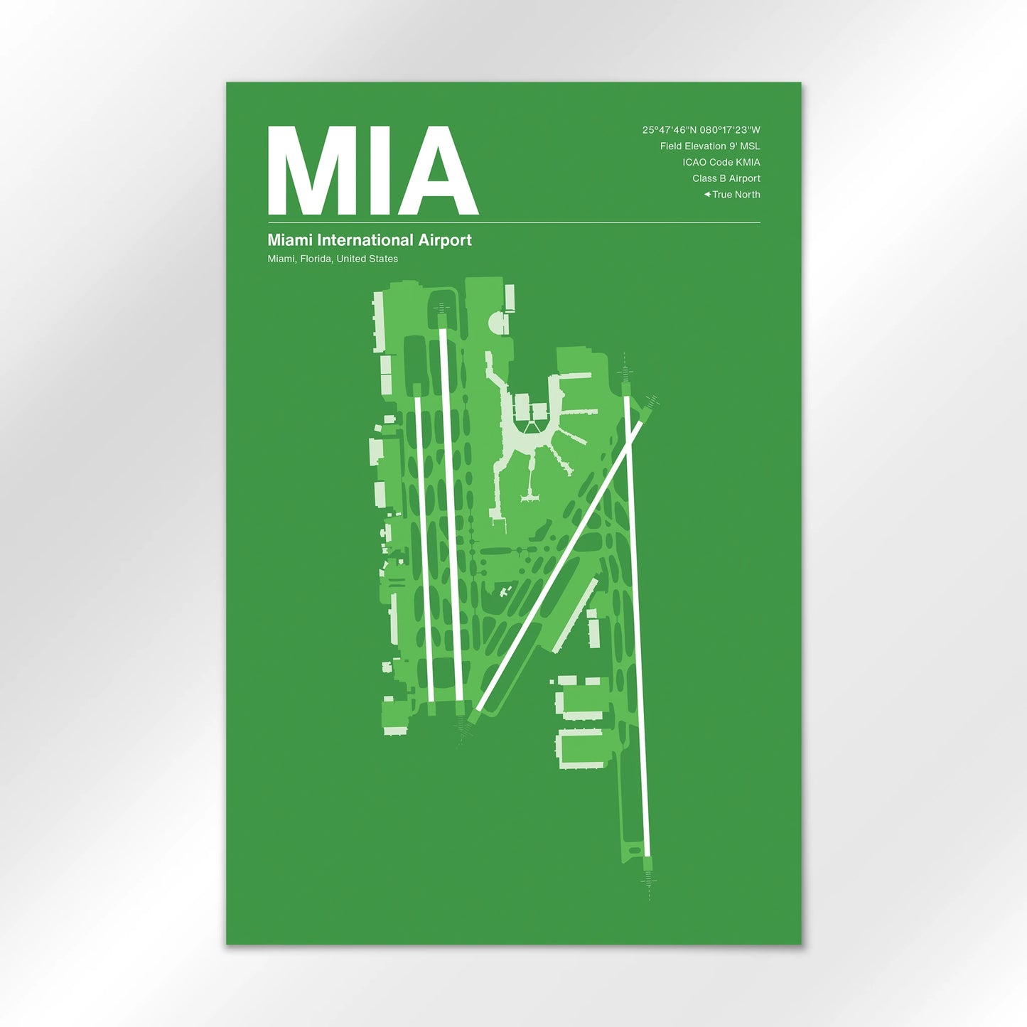 MIA | Miami - Overland Green - 24×36" - No Frame