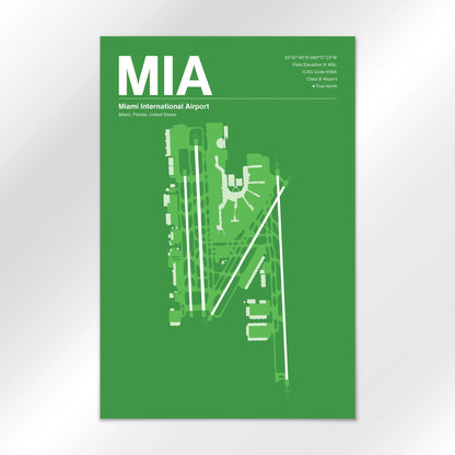 MIA | Miami - Overland Green - 24×36" - No Frame
