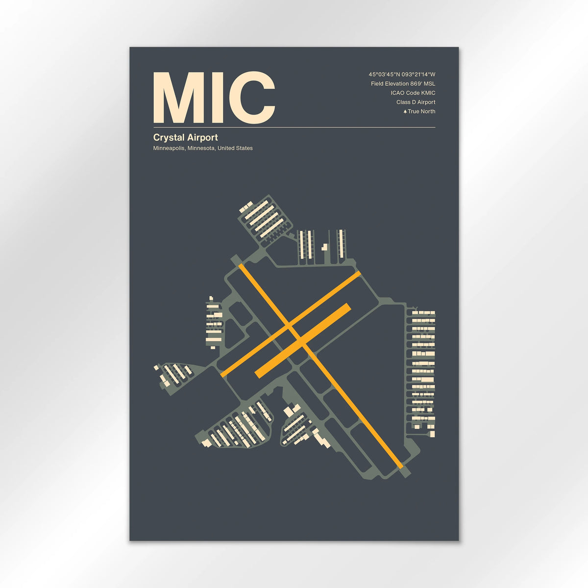 MIC Airport Diagram