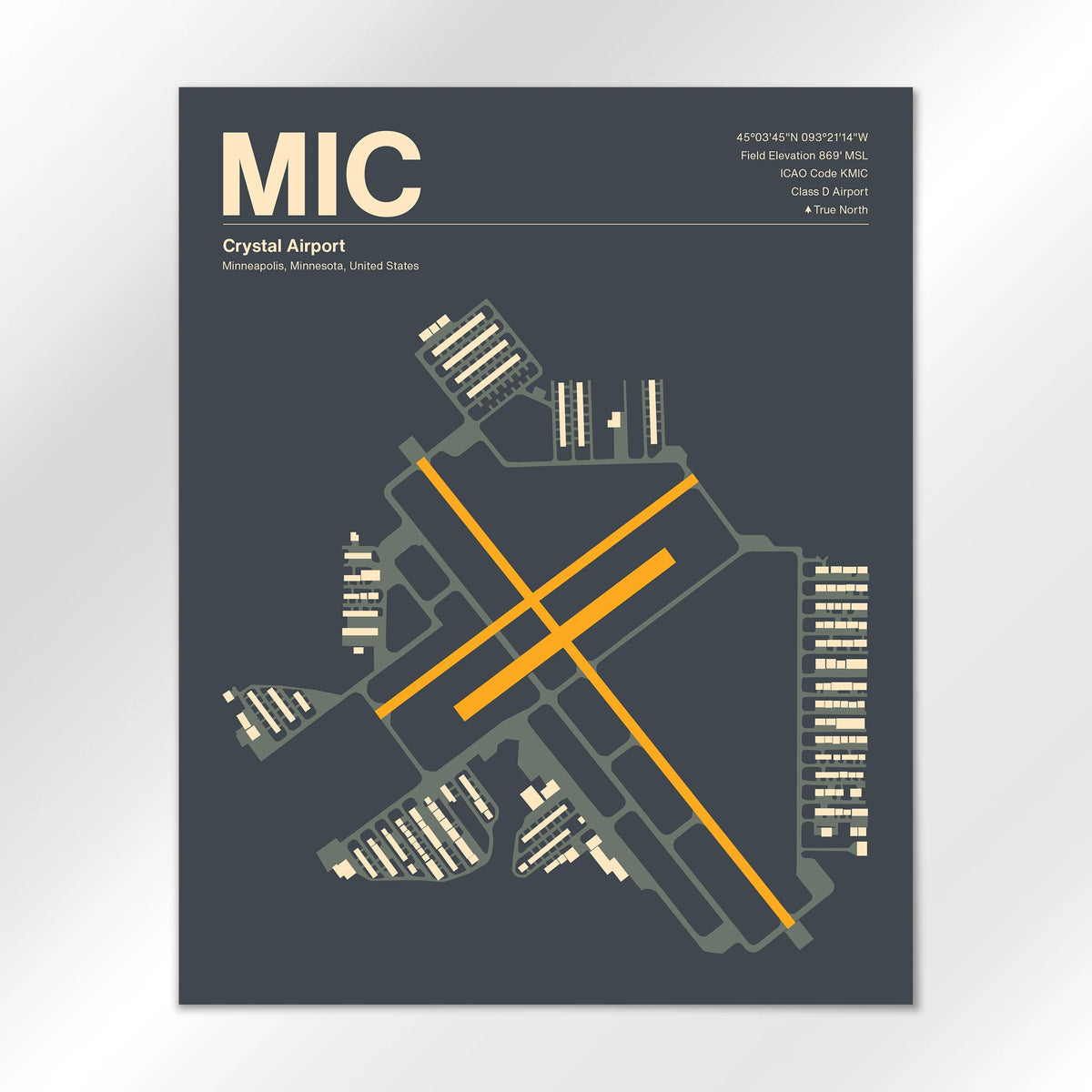MIC Airport Diagram