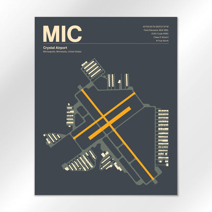 MIC Airport Diagram