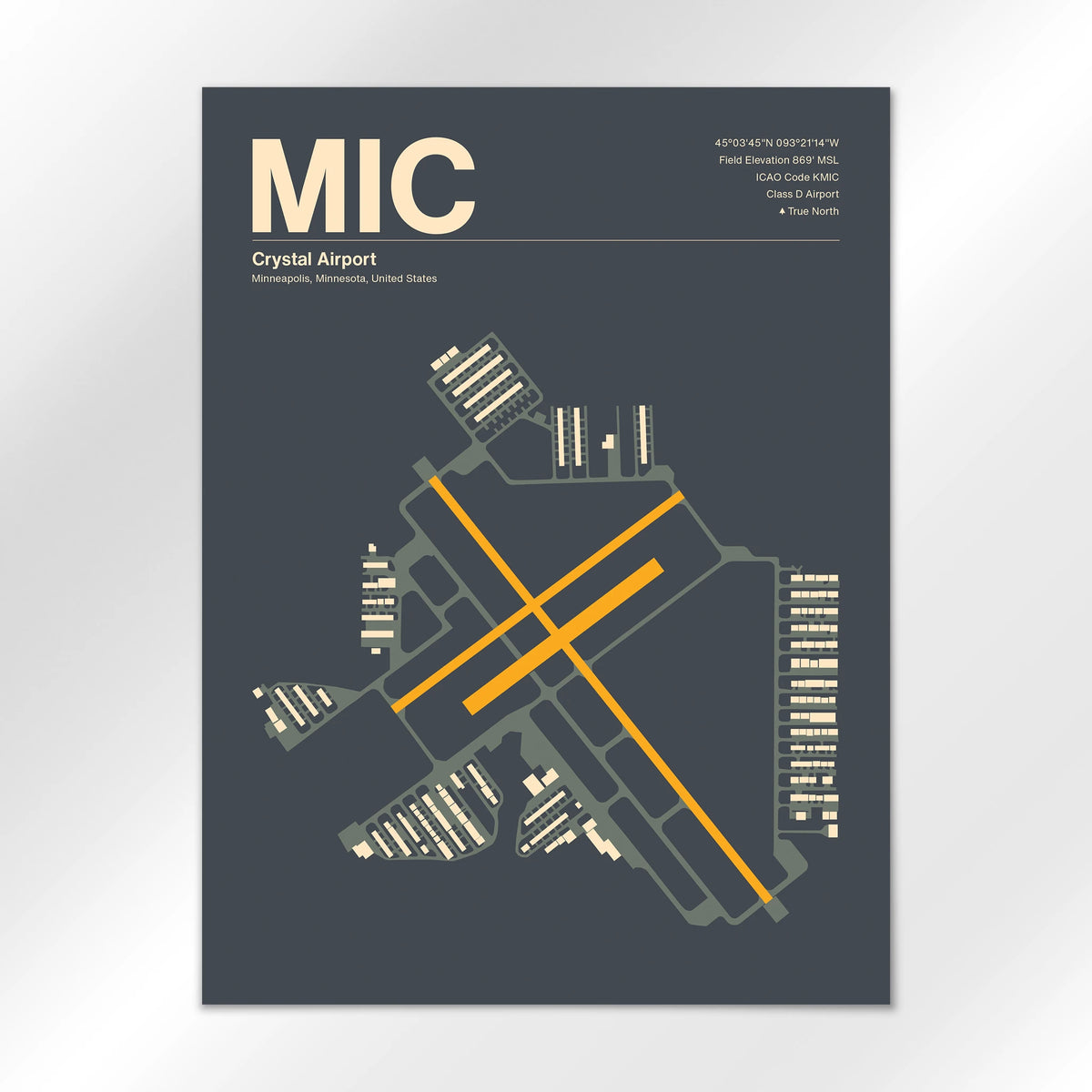 MIC Airport Diagram
