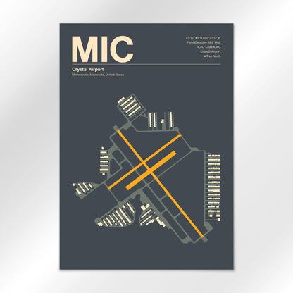 MIC Airport Diagram