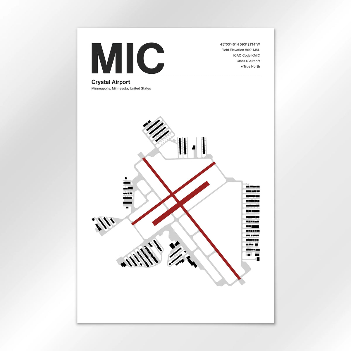 MIC Airport Diagram