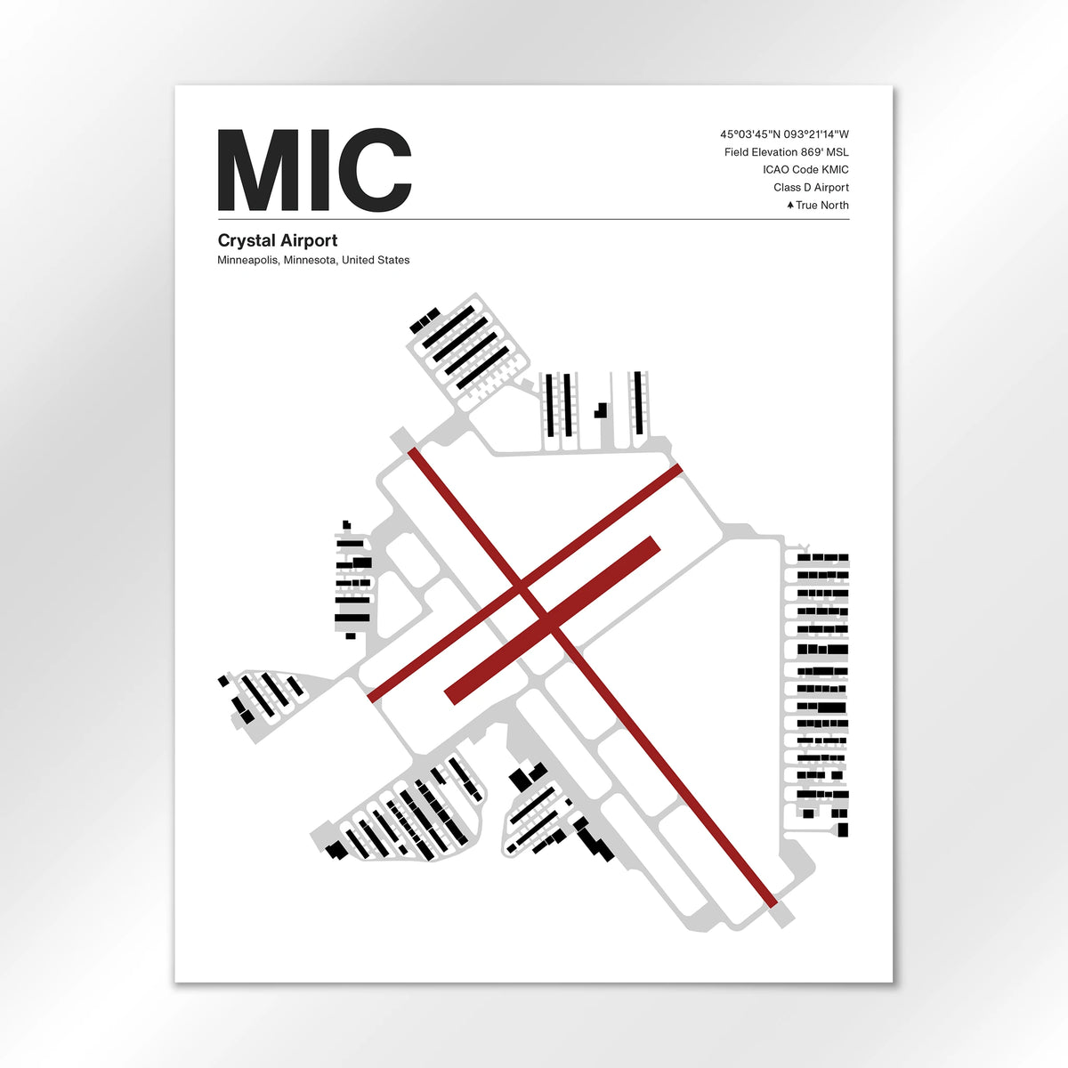 MIC Airport Diagram
