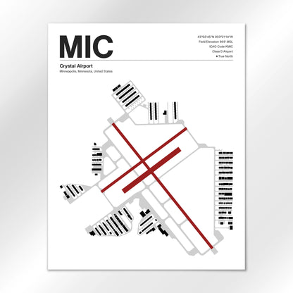 MIC Airport Diagram