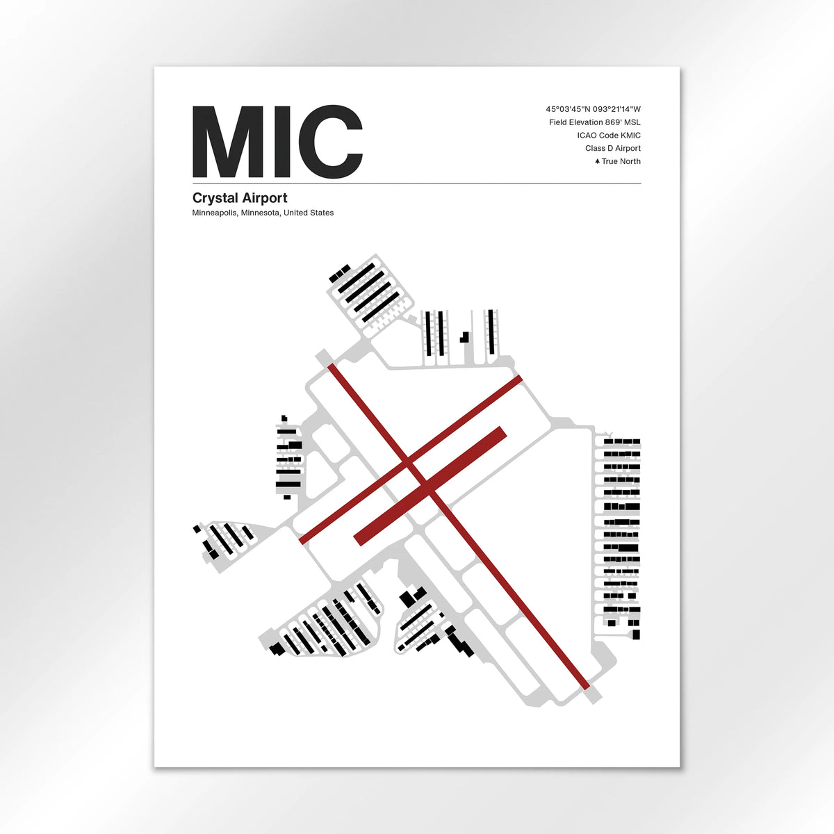 MIC Airport Diagram