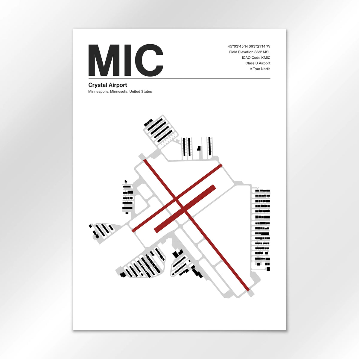 MIC Airport Diagram