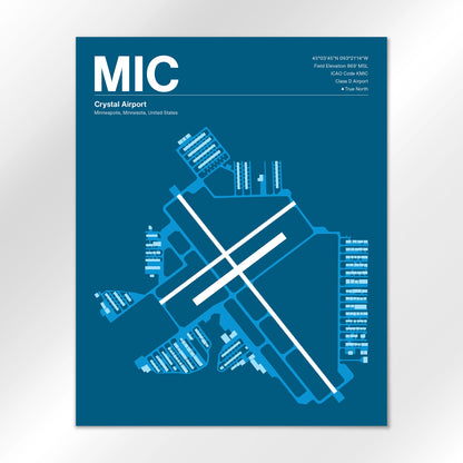 MIC Airport Diagram