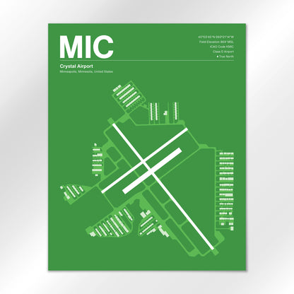 MIC Airport Diagram