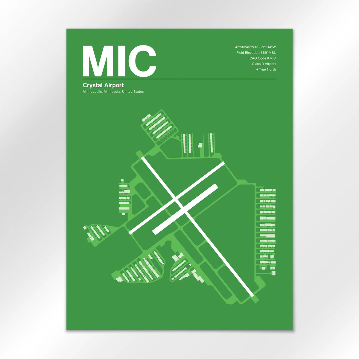 MIC Airport Diagram