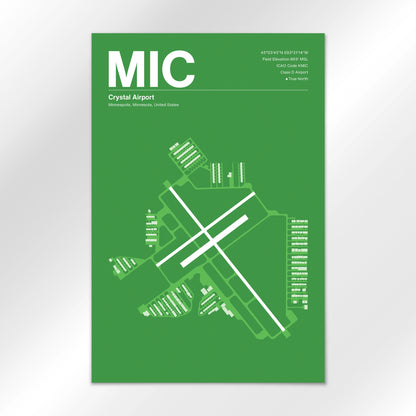 MIC Airport Diagram