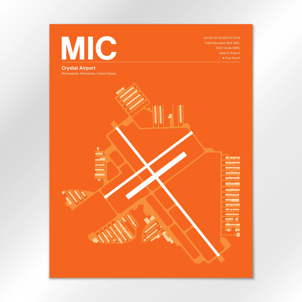 MIC Airport Diagram