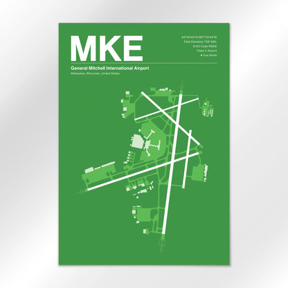 MKE | Milwaukee - Overland Green - A1 - No Frame