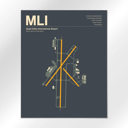 MLI Airport Diagram