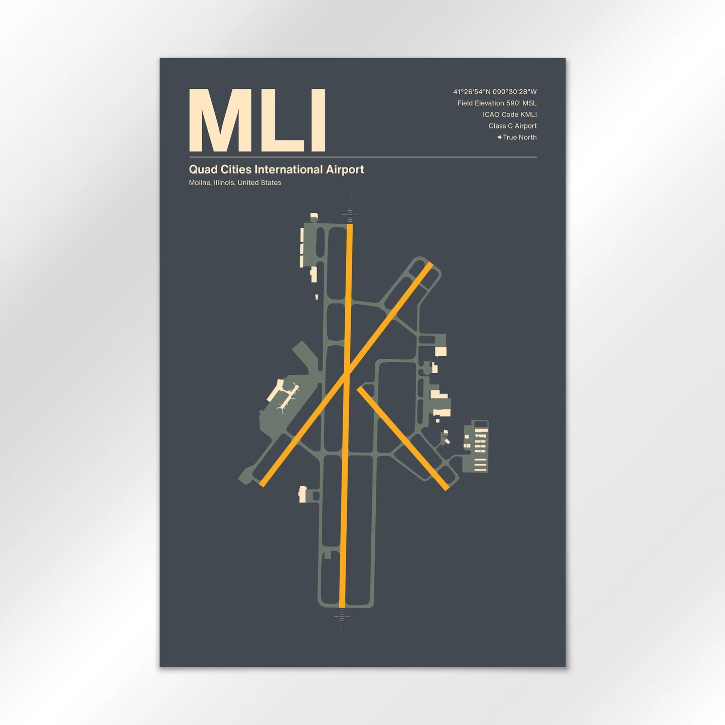 MLI Airport Diagram