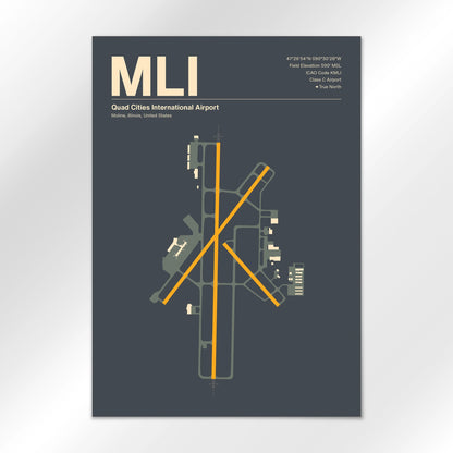 MLI Airport Diagram