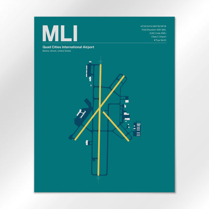 MLI Airport Diagram