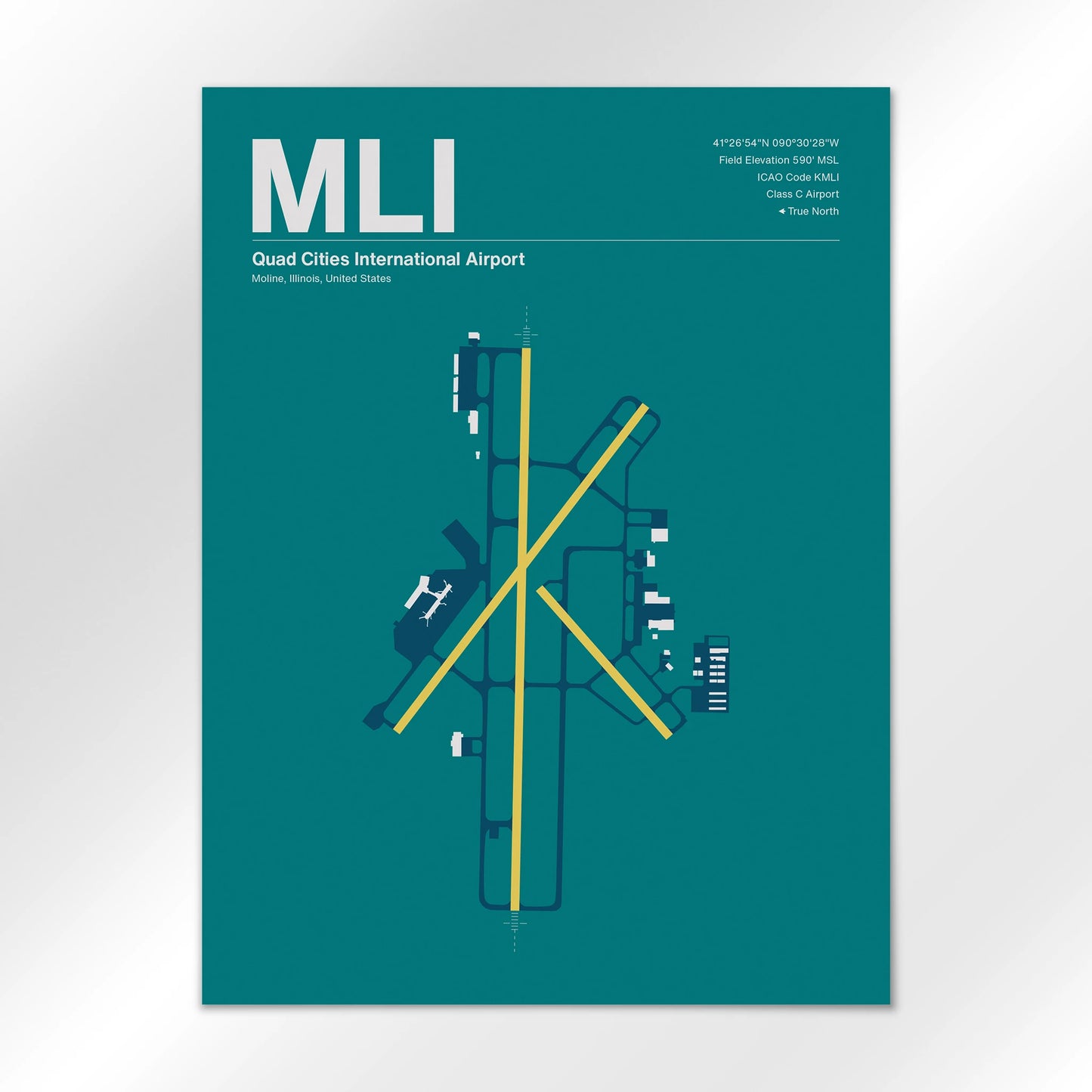 MLI Airport Diagram