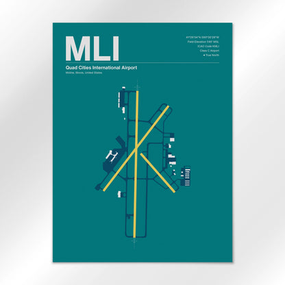 MLI Airport Diagram