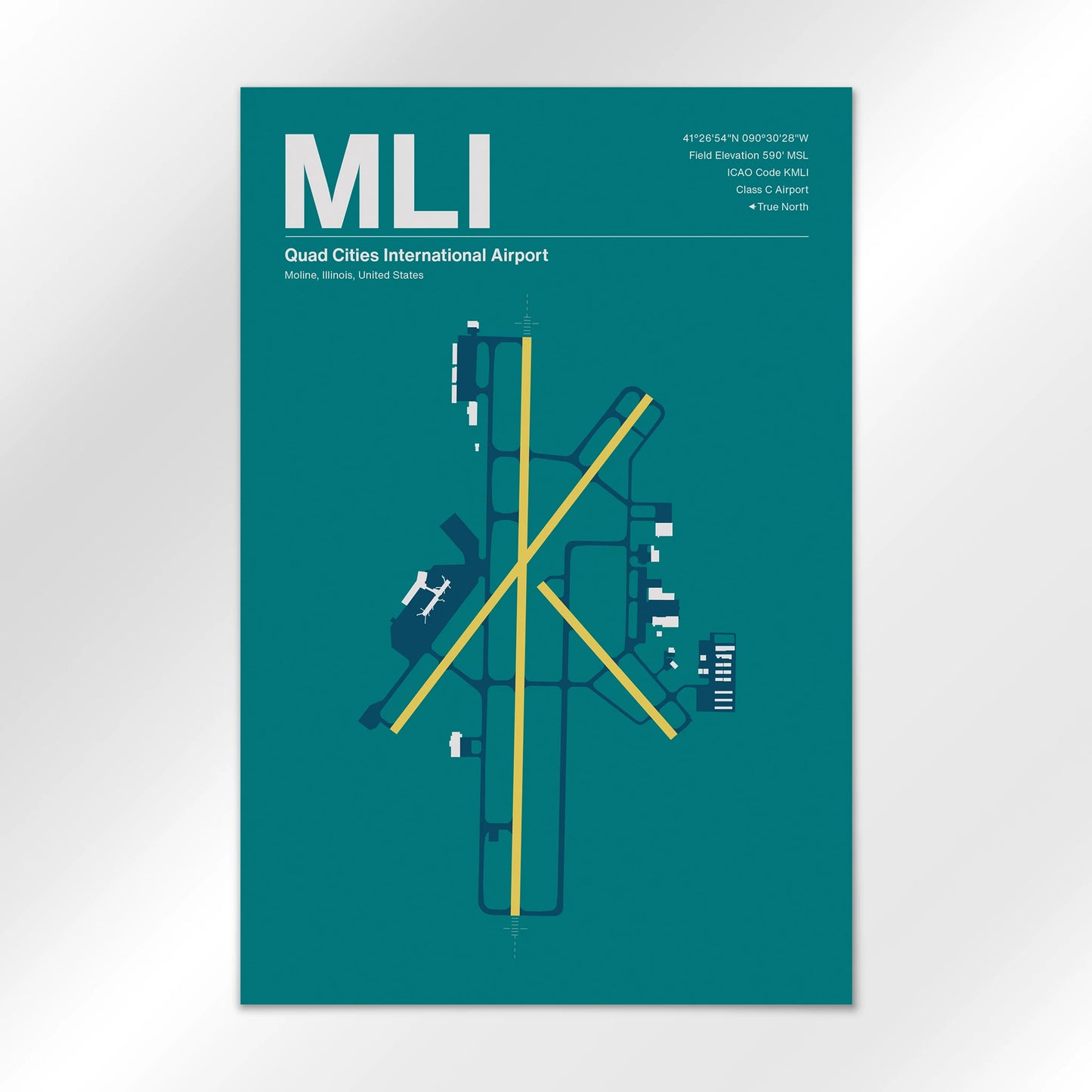 MLI Airport Diagram
