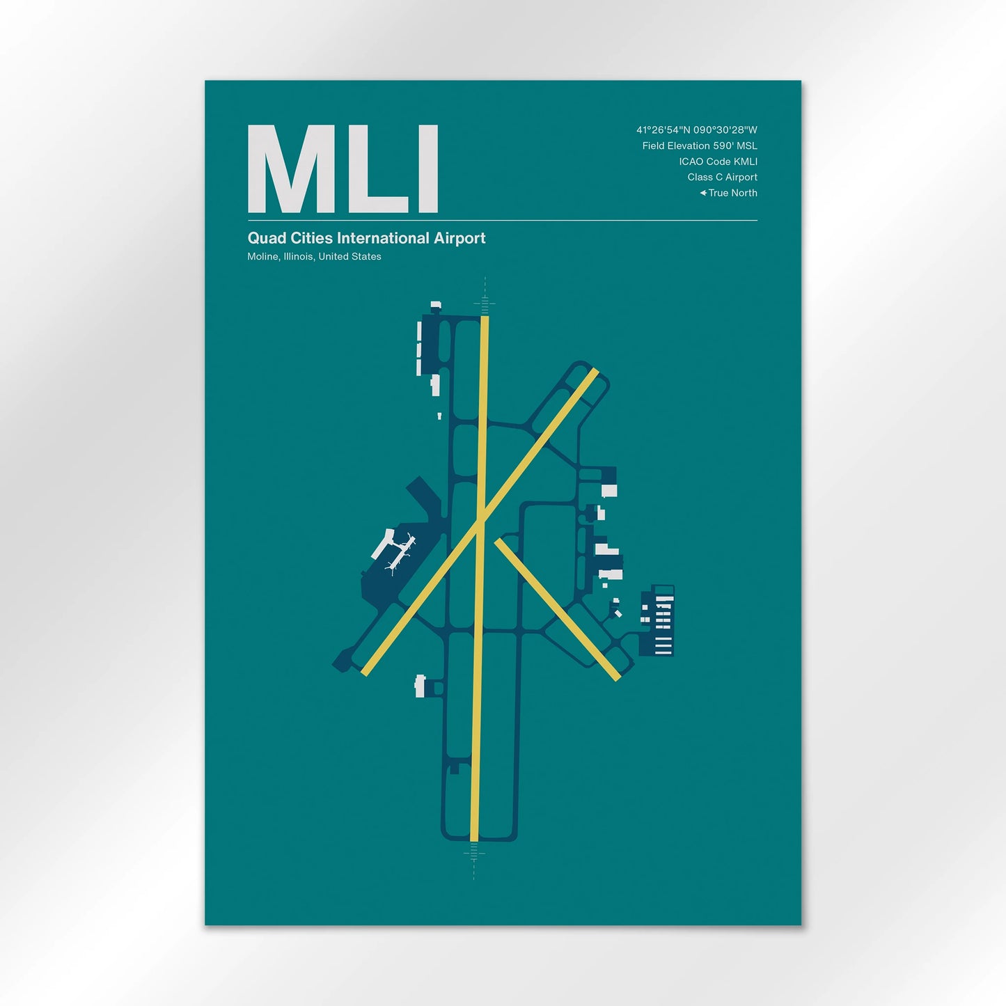 MLI Airport Diagram