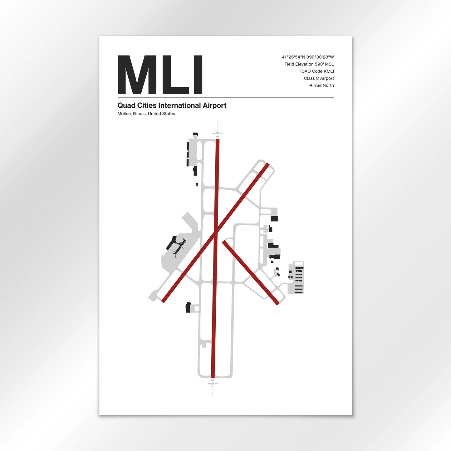 MLI Airport Diagram