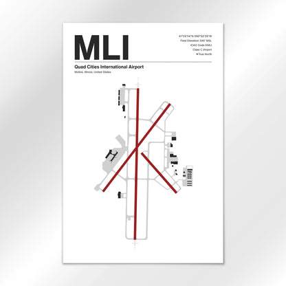 MLI Airport Diagram