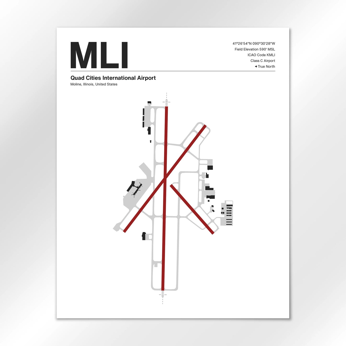 MLI Airport Diagram