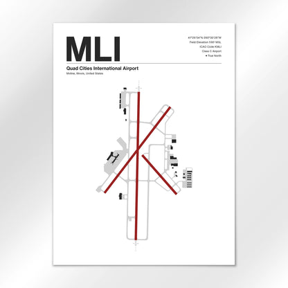 MLI Airport Diagram