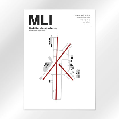 MLI Airport Diagram
