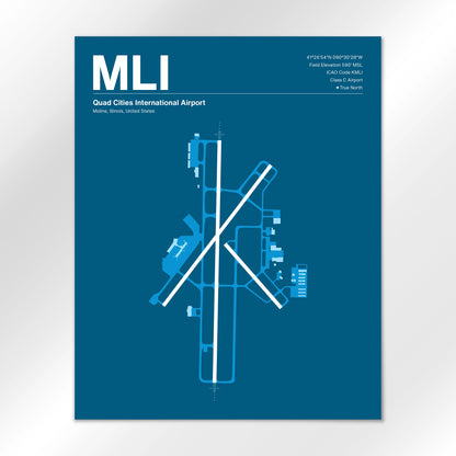 MLI Airport Diagram
