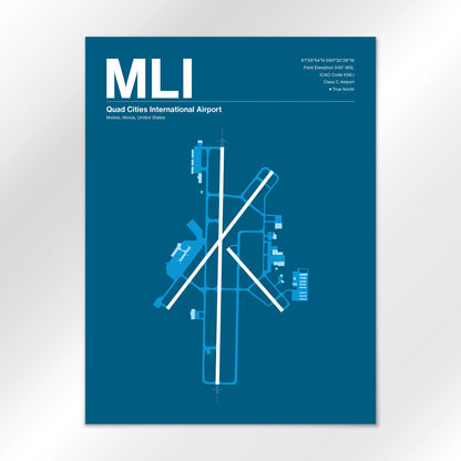 MLI Airport Diagram